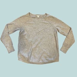 L.L. Bean Grey Knit Sweater